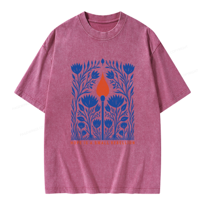 Pagewings Hope Is A Small Rebellion Unisex Washed T-shirt