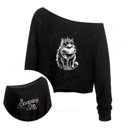 Pagewings Sci Fi Book Lover  Slouchy Long Sleeve Off Shoulder T-shirts