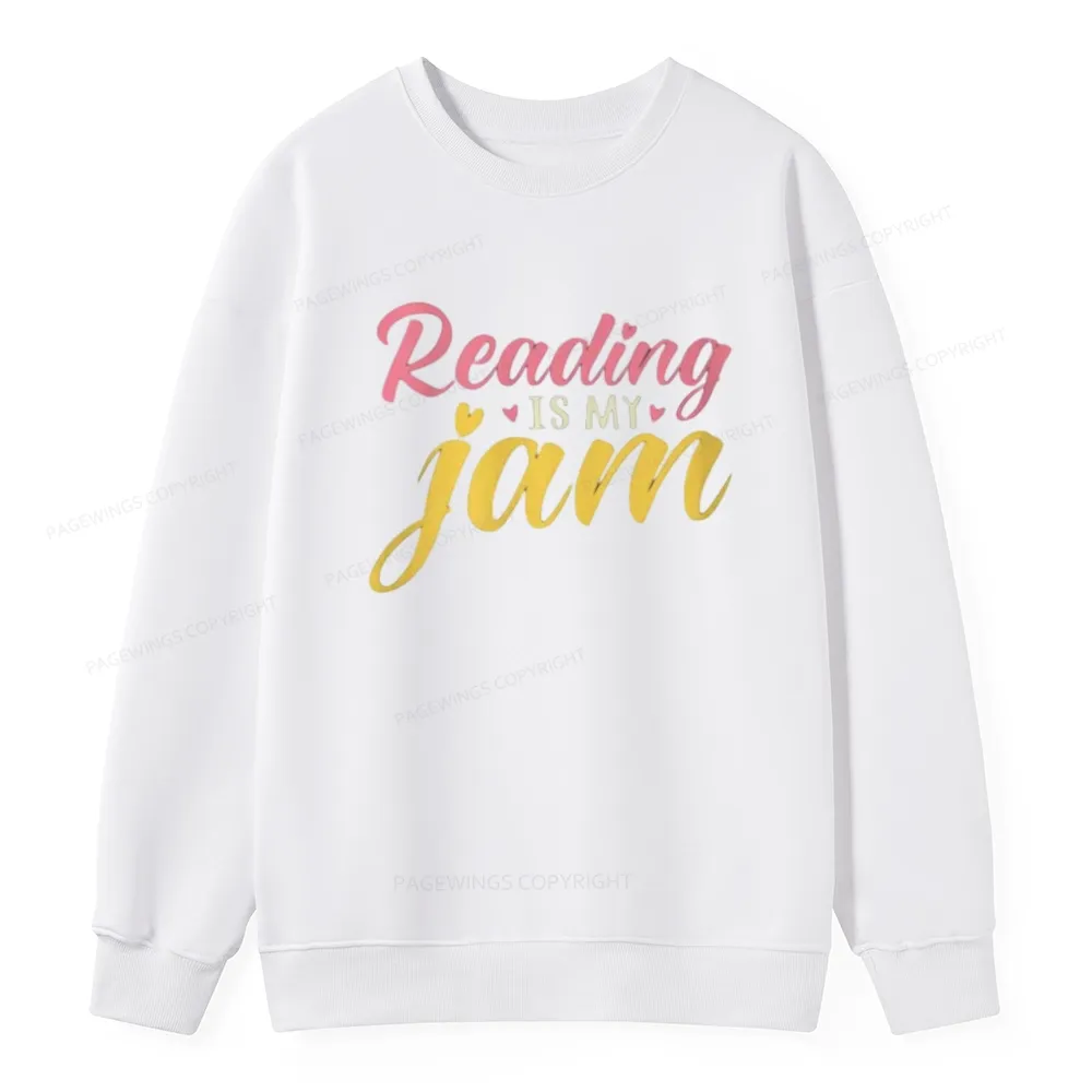 Pagewings Reading is My Jam Unisex Classic Sweatshirt