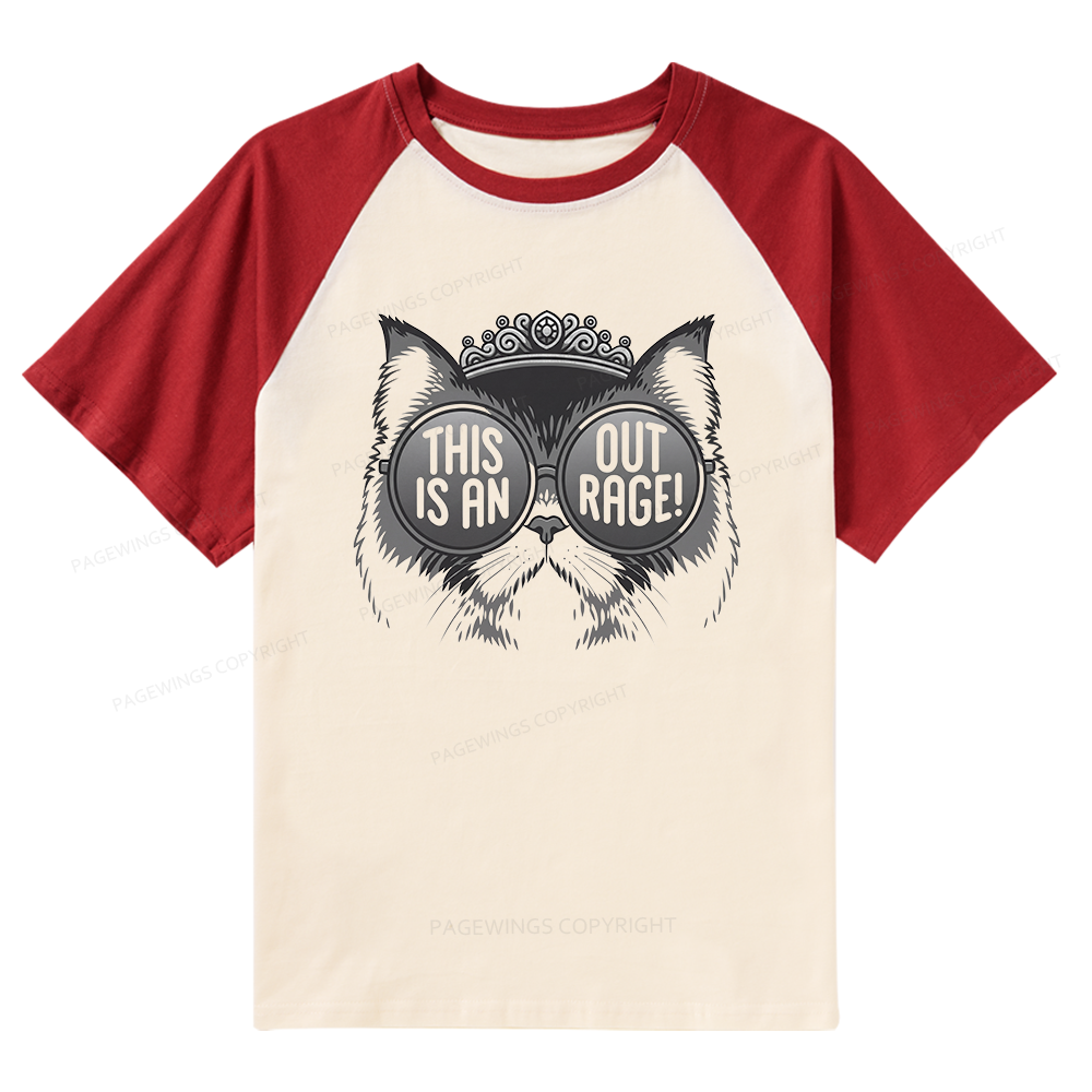 Pagewings Pagewings Sci Fi Bookish Raglan T-shirt
