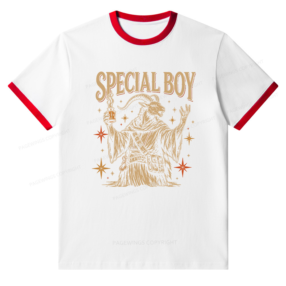 Pagewings Sci Fi Bookish Unisex Ringer T-Shirt 