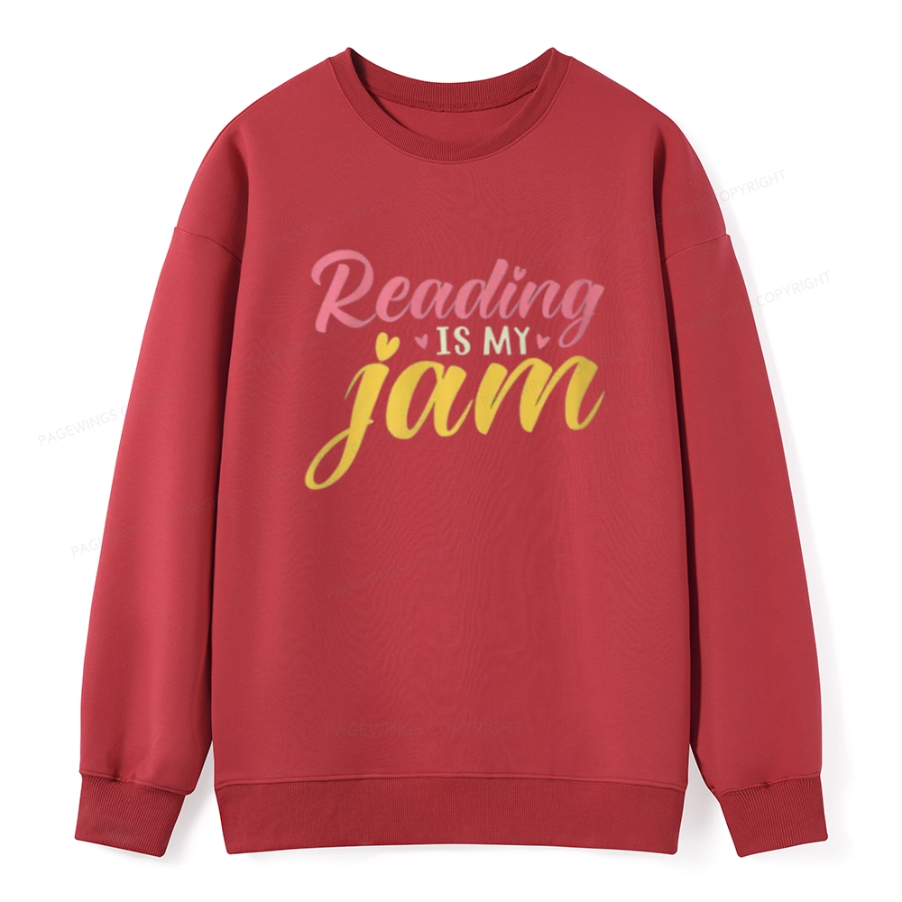 Pagewings Reading is My Jam Unisex Classic Sweatshirt