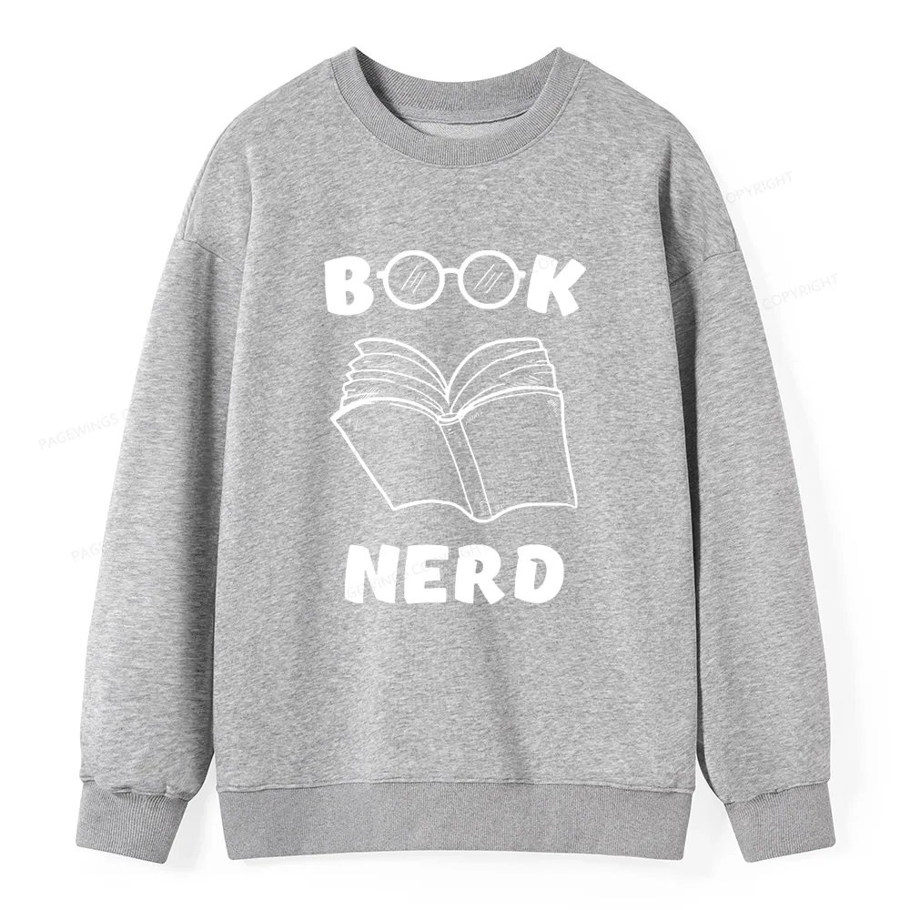 Pagewings Book Nerd Funny Book Unisex Classic Sweatshirt