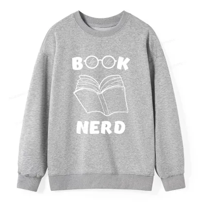 Pagewings Book Nerd Funny Book Unisex Classic Sweatshirt