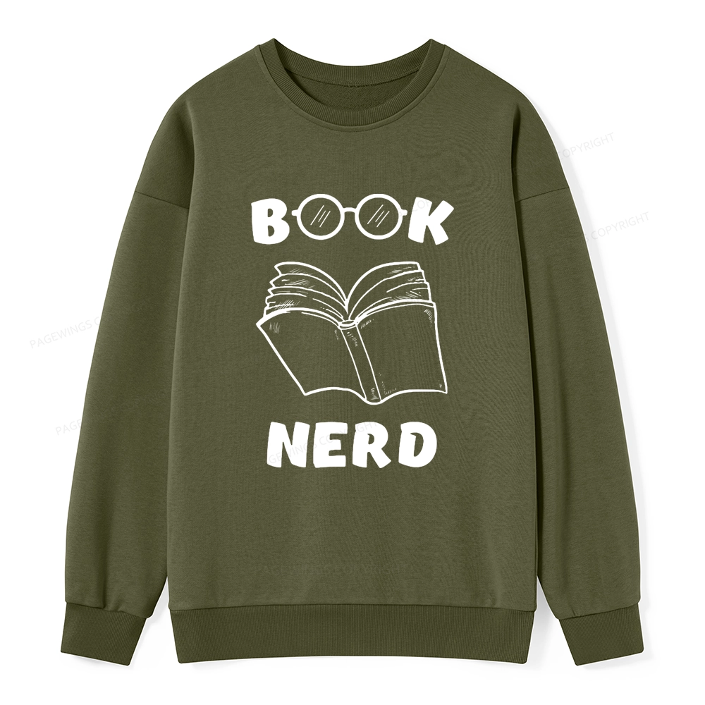 Pagewings Book Nerd Funny Book Unisex Classic Sweatshirt