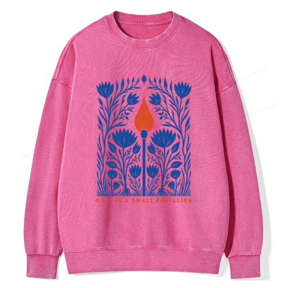 Pagewings Hope Is A Small Rebellion Unisex Washed Sweatshirt
