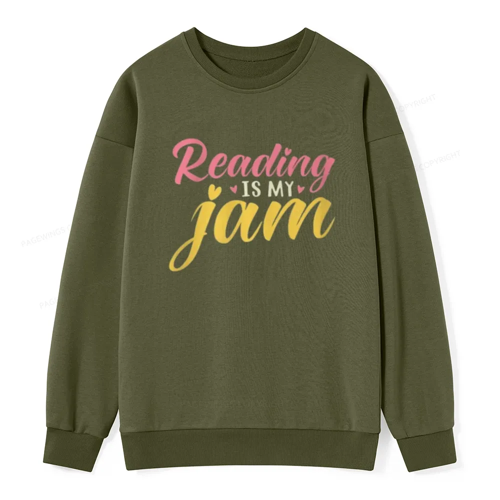 Pagewings Reading is My Jam Unisex Classic Sweatshirt
