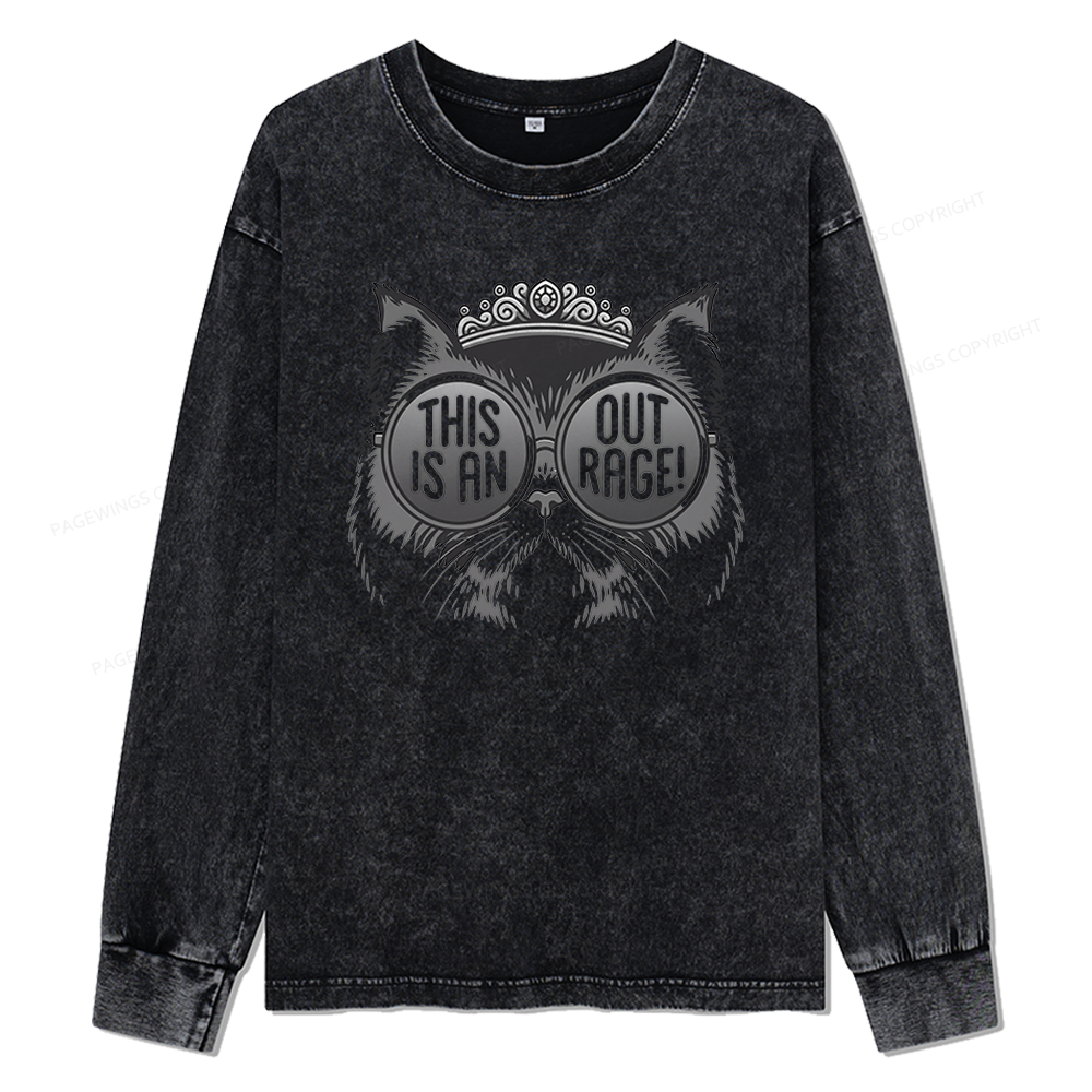 Pagewings Read Sci-Fi Book Unisex Washed Long Sleeve T-shirt