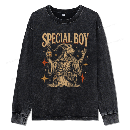 Pagewings Read Sci-Fi Book Unisex Washed Long Sleeve T-shirt