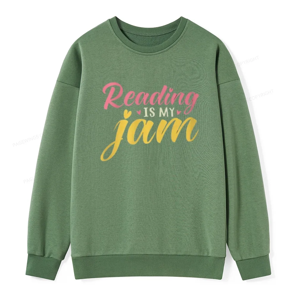 Pagewings Reading is My Jam Unisex Classic Sweatshirt