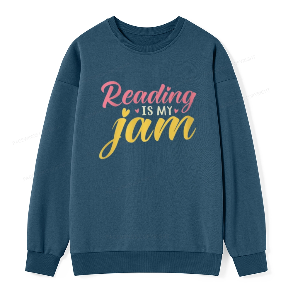 Pagewings Reading is My Jam Unisex Classic Sweatshirt