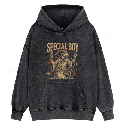 Pagewings Sci-Fi Book Lover Unisex Washed Hoodie