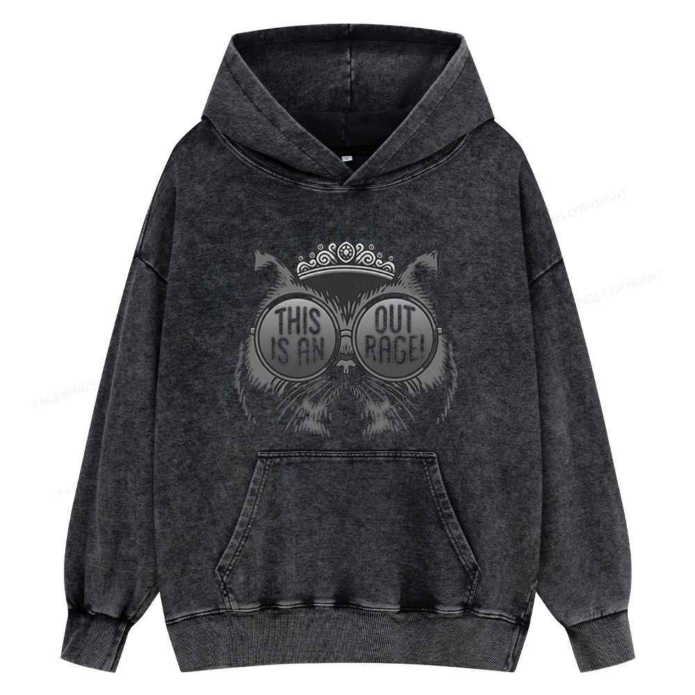 Pagewings Sci-Fi Book Lover Unisex Washed Hoodie