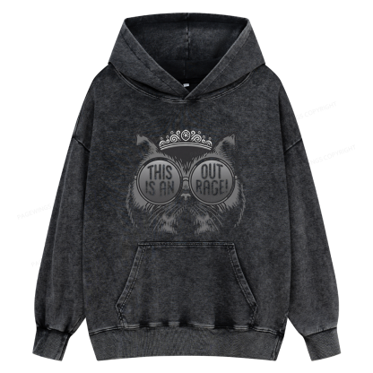 Pagewings Sci-Fi Book Lover Unisex Washed Hoodie