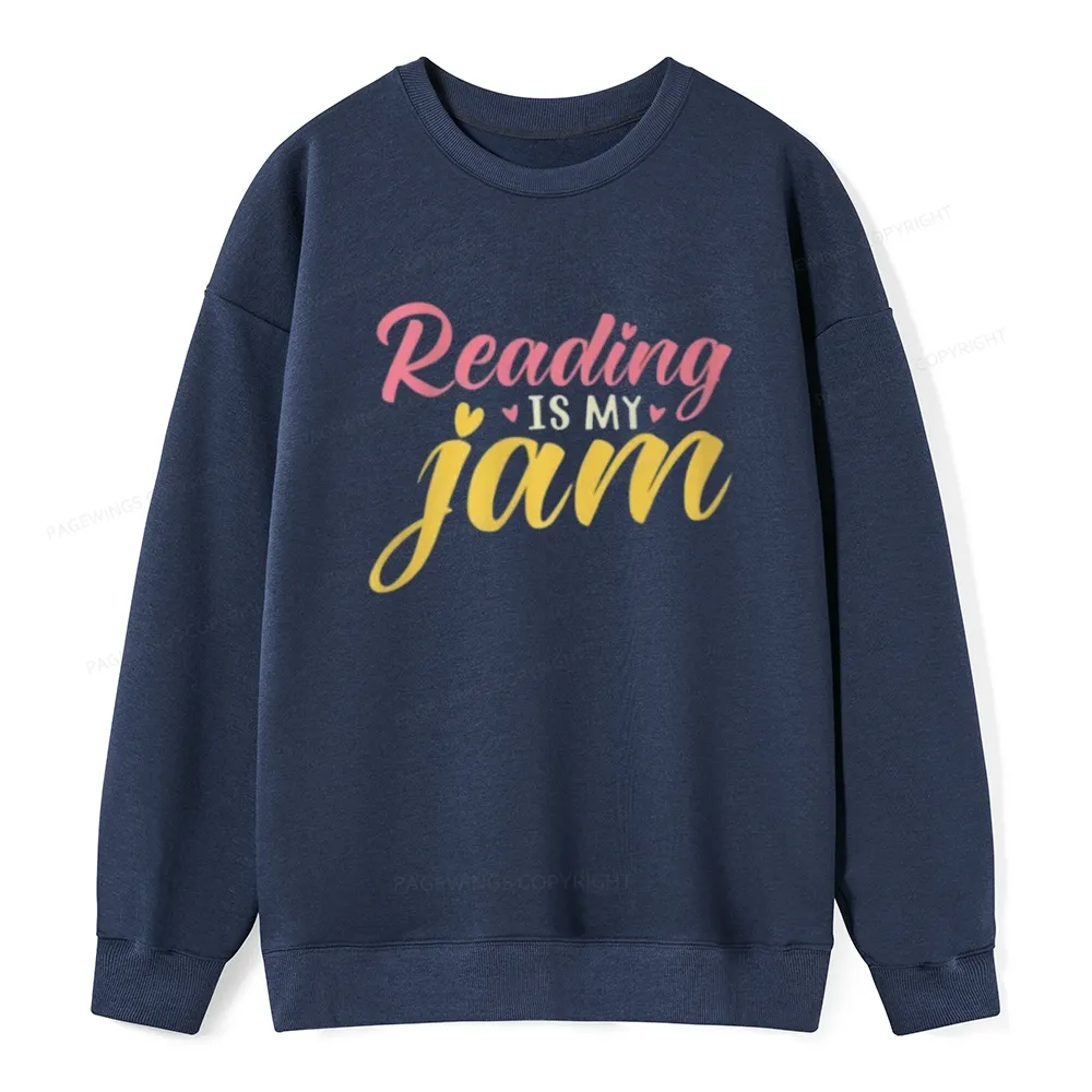 Pagewings Reading is My Jam Unisex Classic Sweatshirt