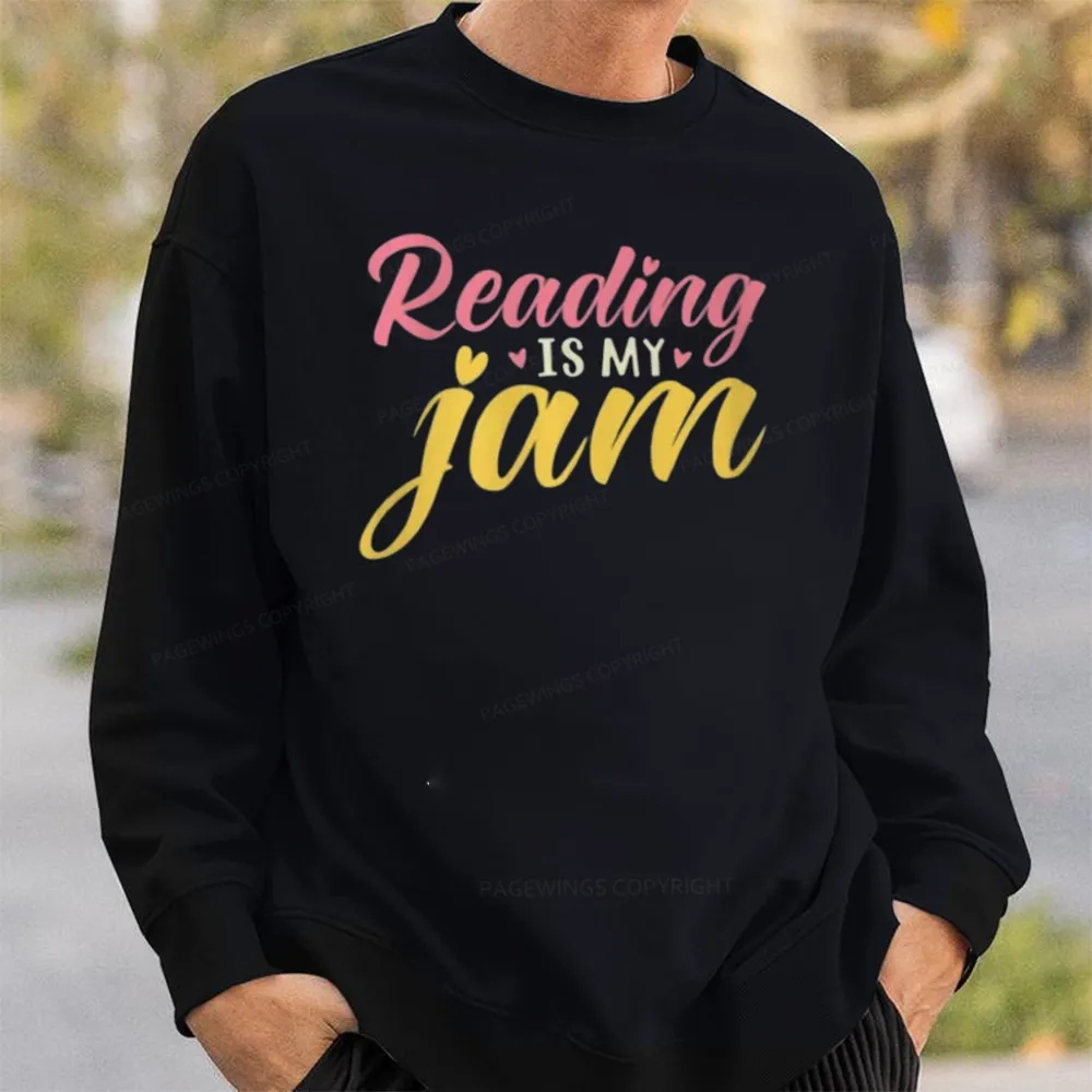 Pagewings Reading is My Jam Unisex Classic Sweatshirt
