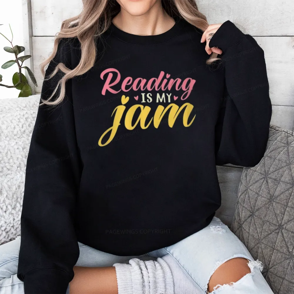 Pagewings Reading is My Jam Unisex Classic Sweatshirt