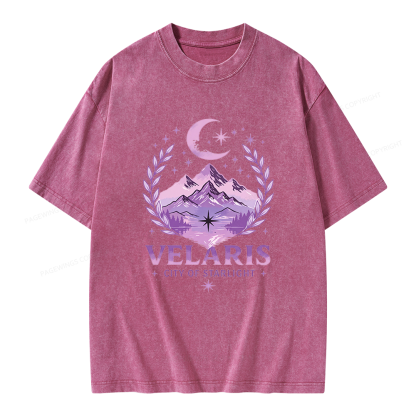 Pagewings Fantasy Book Lover Unisex Washed T-shirt