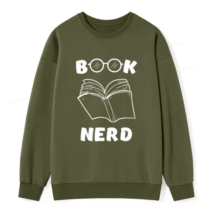 Pagewings Book Nerd Funny Book Unisex Classic Sweatshirt