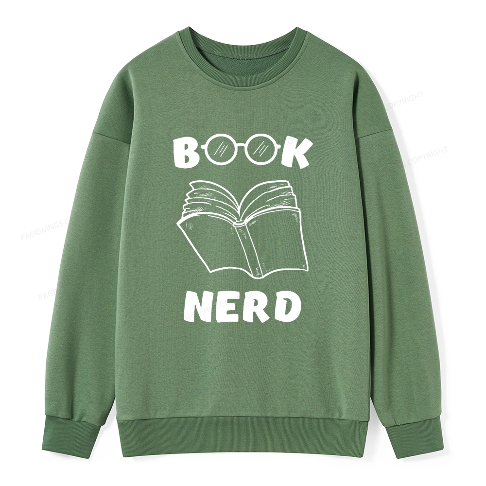 Pagewings Book Nerd Funny Book Unisex Classic Sweatshirt