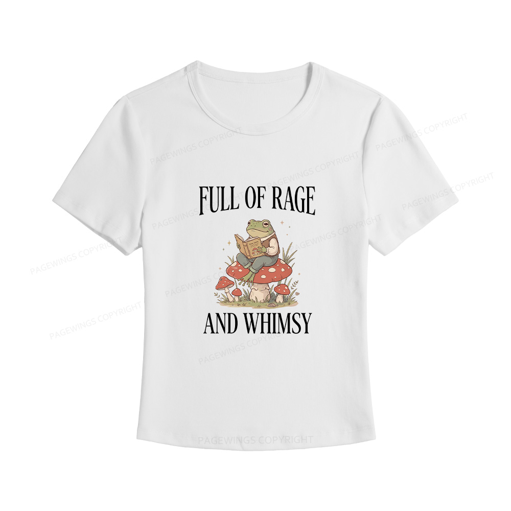 Pagewings Full of Rage and Whimsy Women's Baby Tee