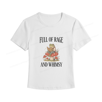 Pagewings Full of Rage and Whimsy Women's Baby Tee