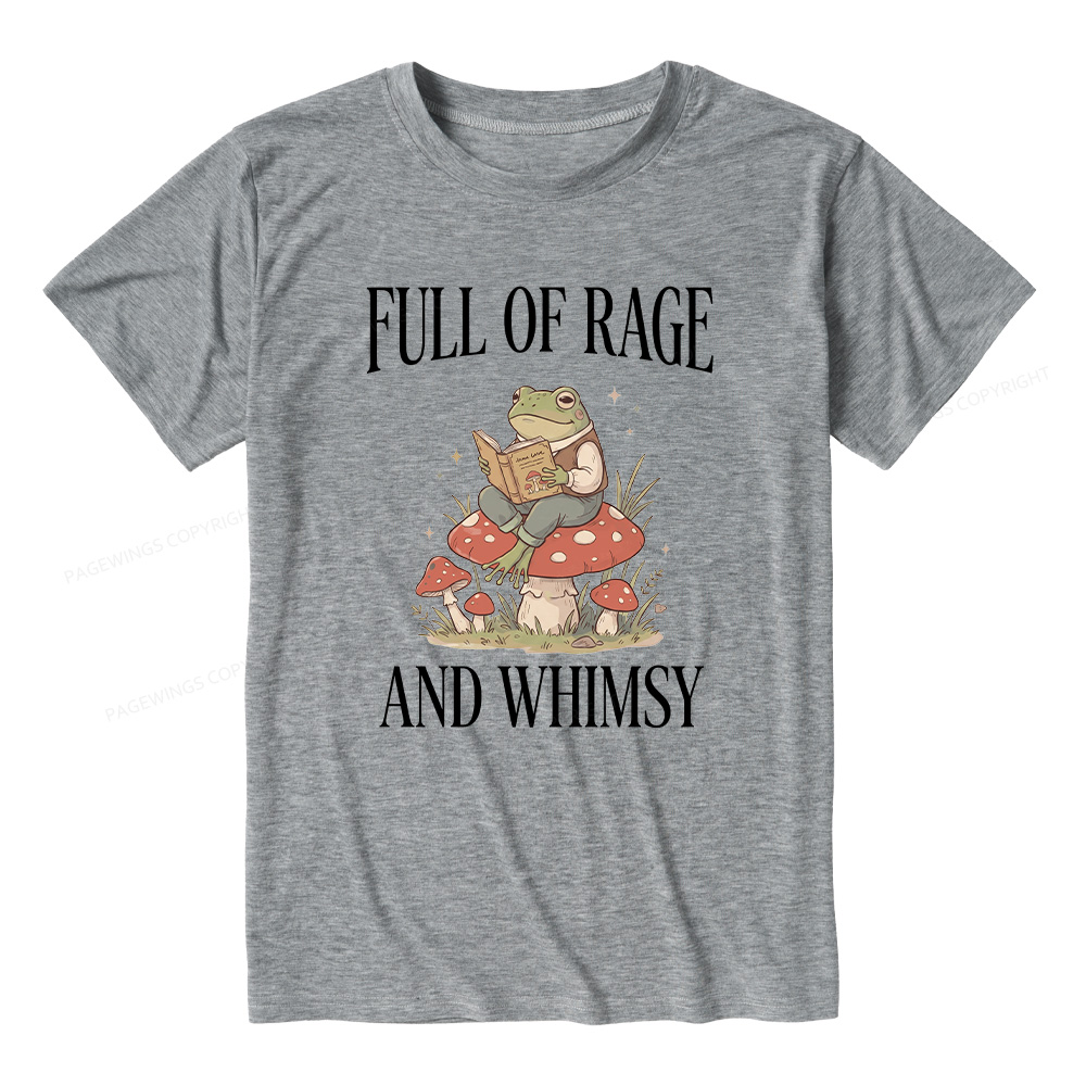 Pagewings Full of Rage and Whimsy  Unisex Heather T-Shirt