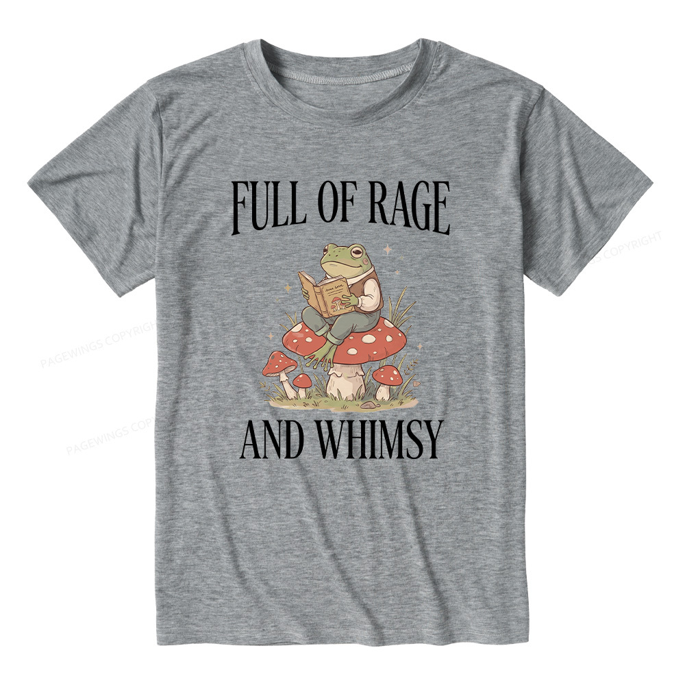 Pagewings Full of Rage and Whimsy  Unisex Heather T-Shirt