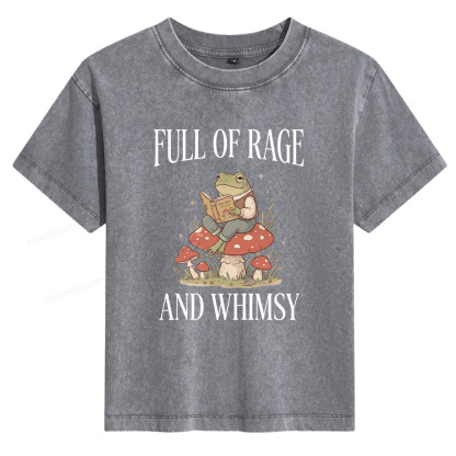 Pagewings Full of Rage and Whimsy Women's Washed T-shirt