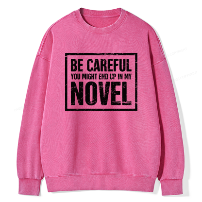 Pagewings Funny Novelist Writer Unisex Washed Sweatshirt