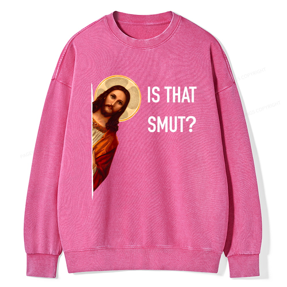 Pagewings Is That Smut Unisex Washed Sweatshirt