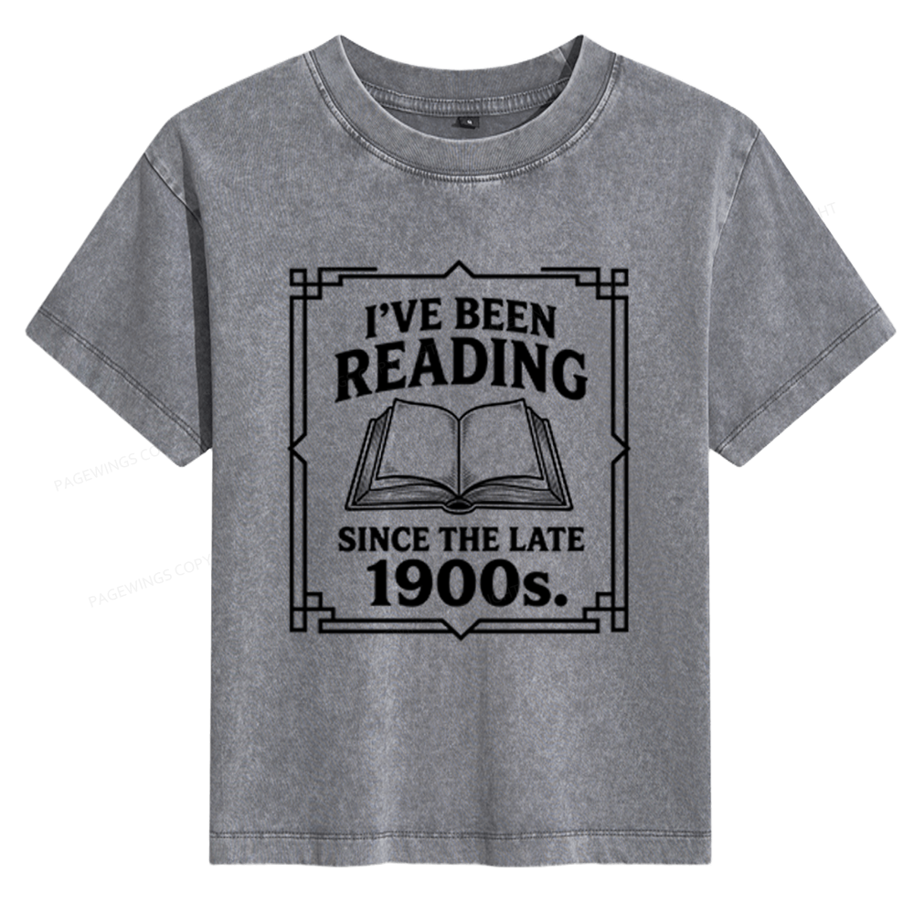 Pagewings I’ve Been Reading Since The Late 1900s Women's Washed T-shirt