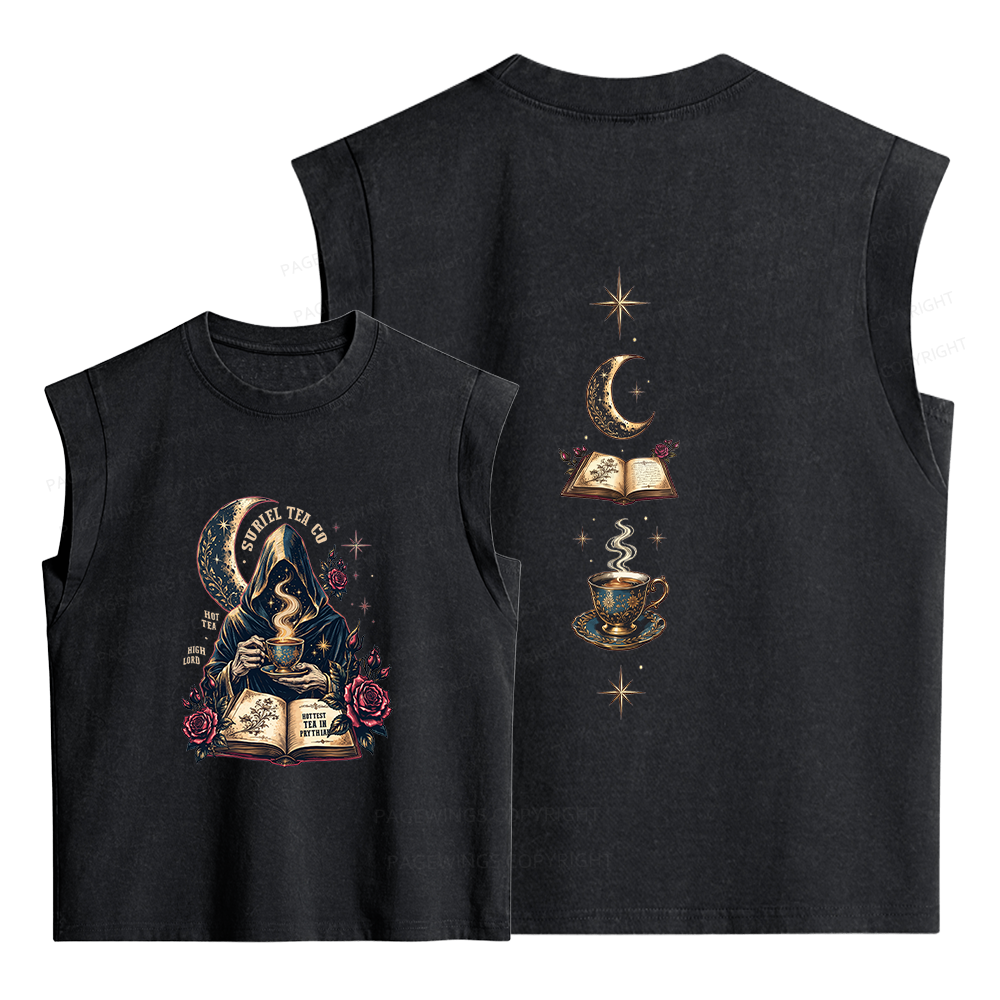 Pagewings Fantasy Reader Women's Washed Tank Top