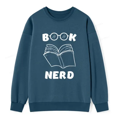 Pagewings Book Nerd Funny Book Unisex Classic Sweatshirt