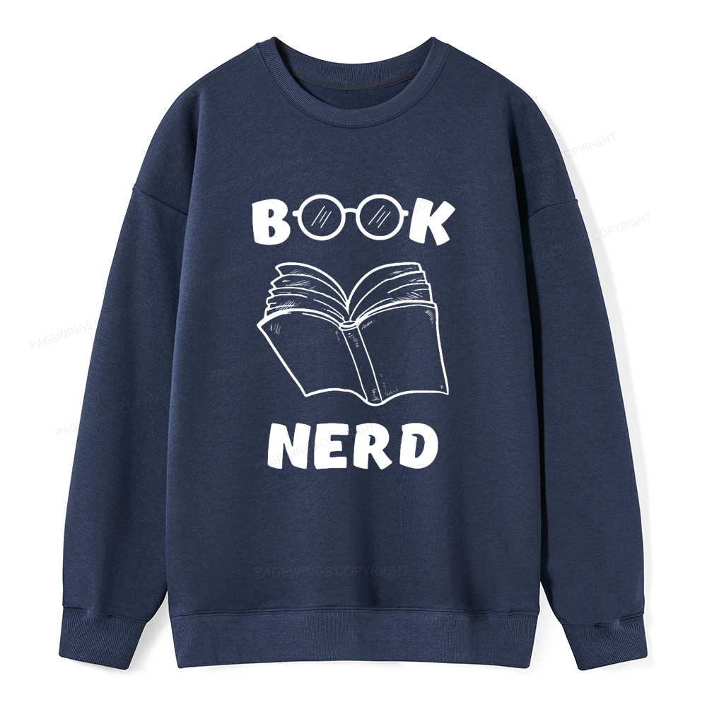 Pagewings Book Nerd Funny Book Unisex Classic Sweatshirt