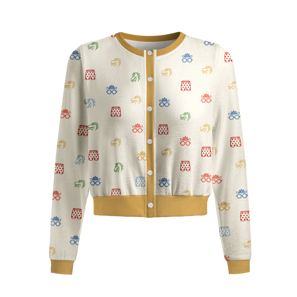 Pagewings Sci Fi Book Lover Crew Neck Cardigan Sweaters