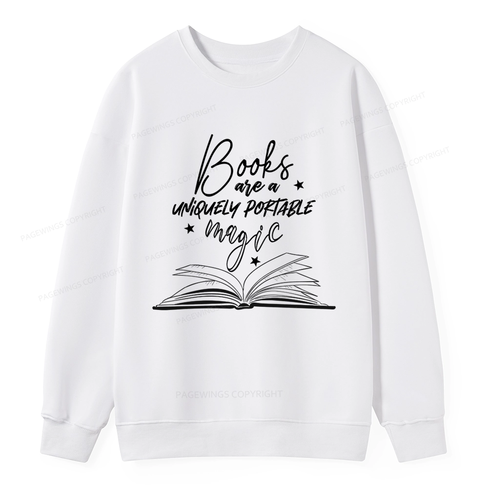 Pagewings Books Are A Uniquely Portable Magic Unisex Classic Sweatshirt