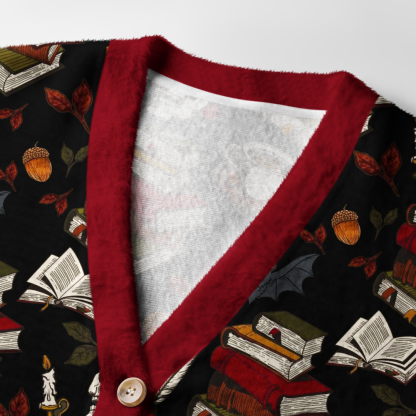 Pagewings Cozy Reading Light Knit Unisex Cardigan Sweaters