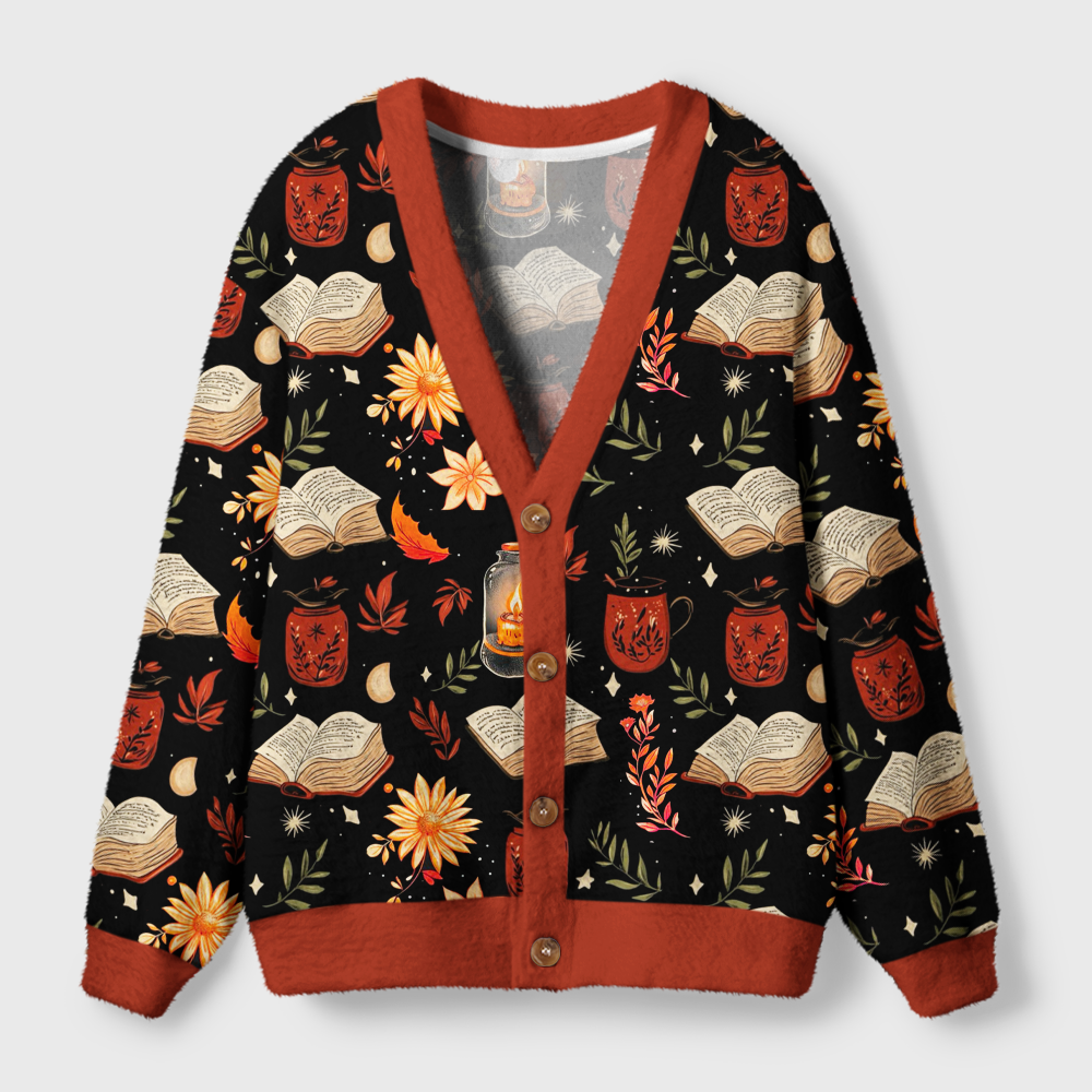 Pagewings Read More Books Light Knit Unisex Cardigan Sweaters