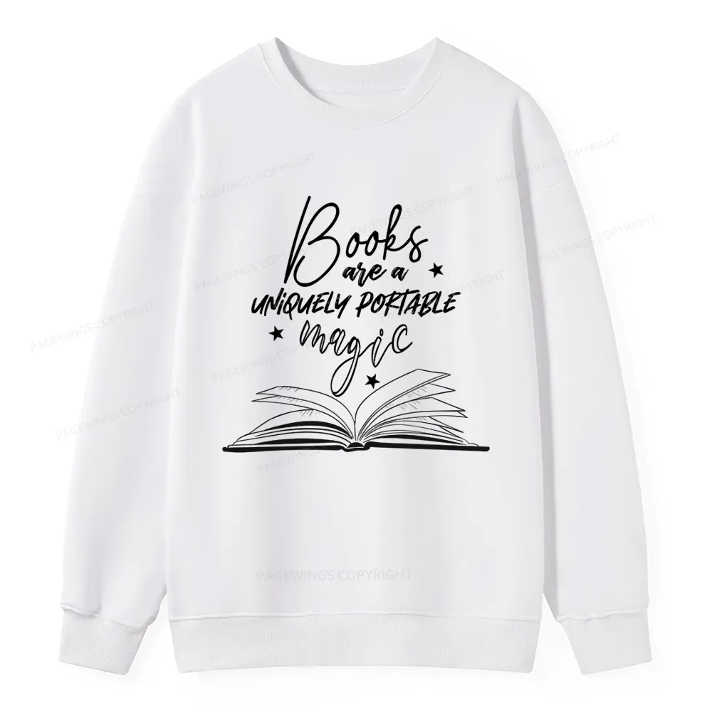 Pagewings Books Are A Uniquely Portable Magic Unisex Classic Sweatshirt
