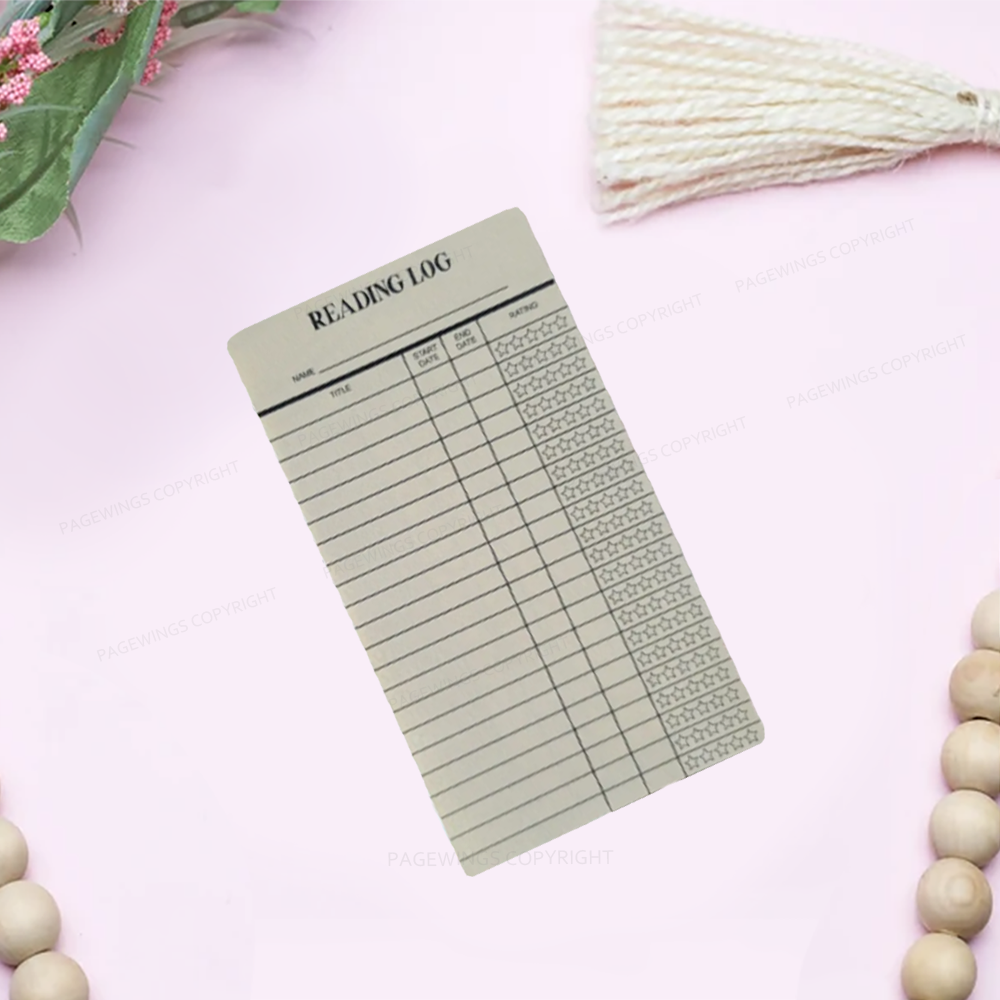 Pagewings Reading Log Bookmark