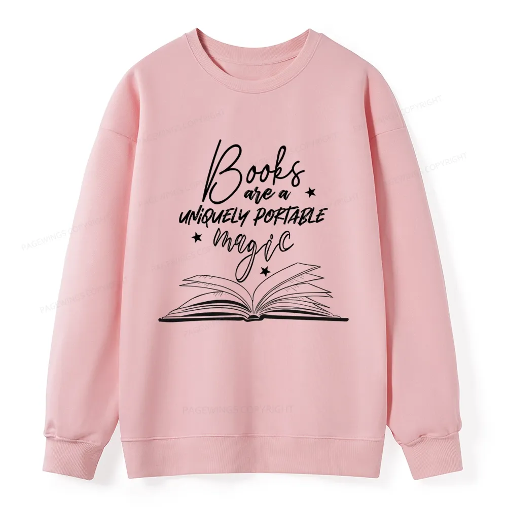 Pagewings Books Are A Uniquely Portable Magic Unisex Classic Sweatshirt