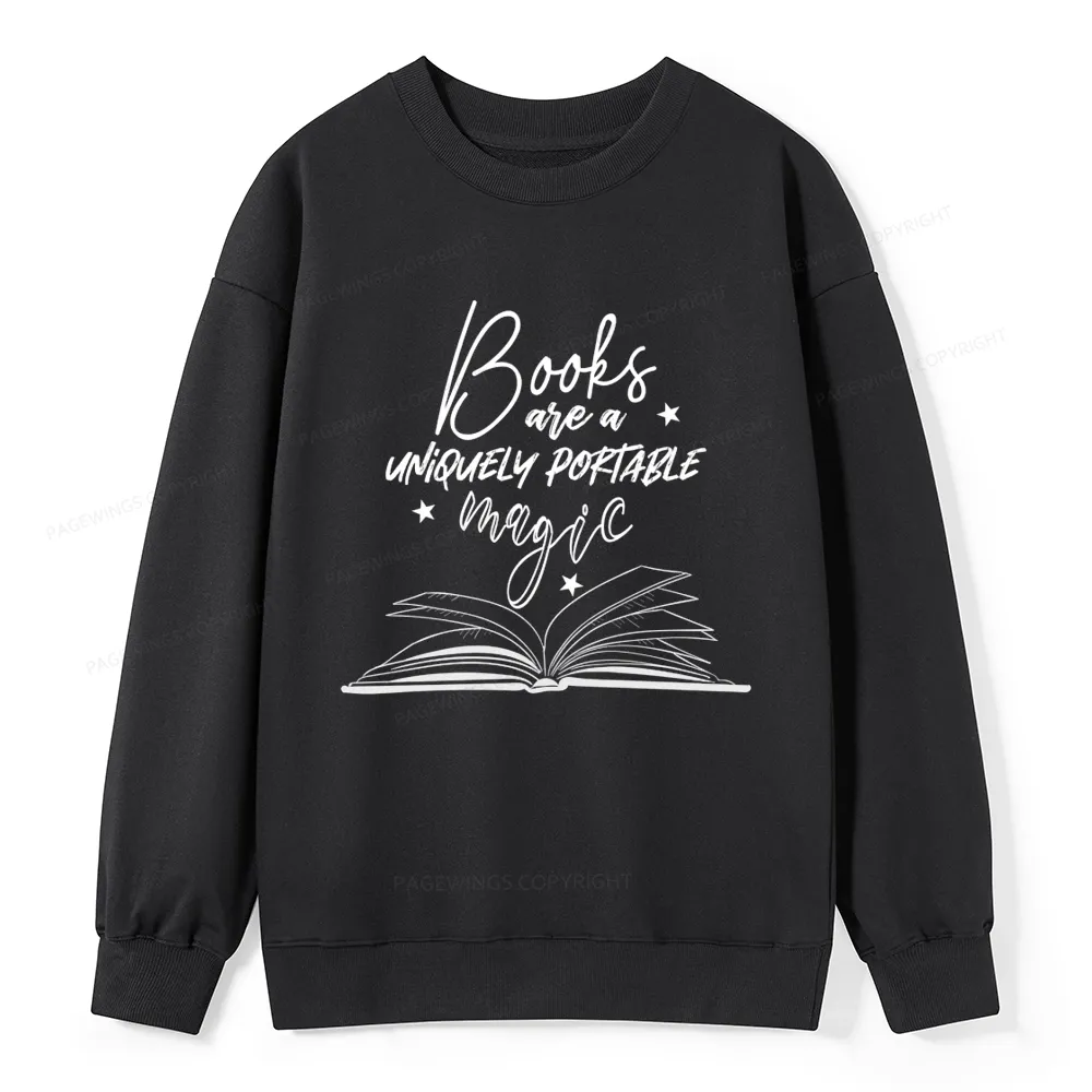 Pagewings Books Are A Uniquely Portable Magic Unisex Classic Sweatshirt