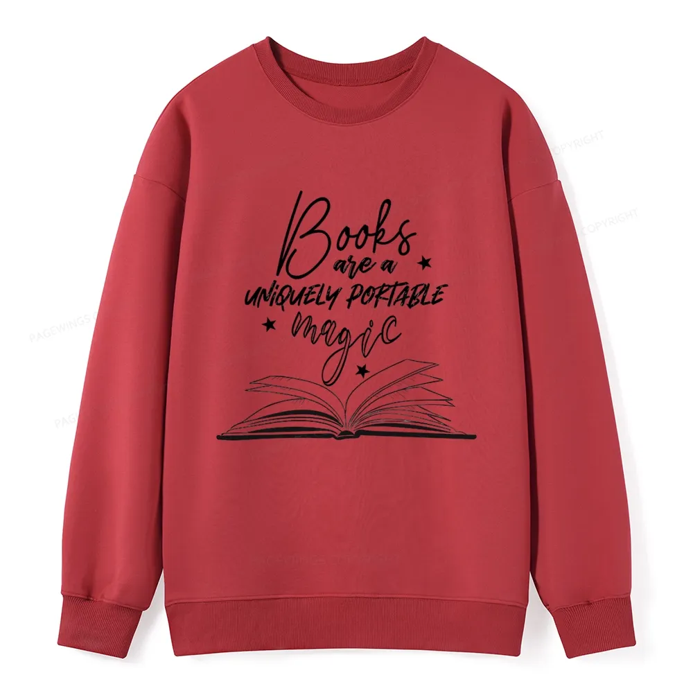 Pagewings Books Are A Uniquely Portable Magic Unisex Classic Sweatshirt