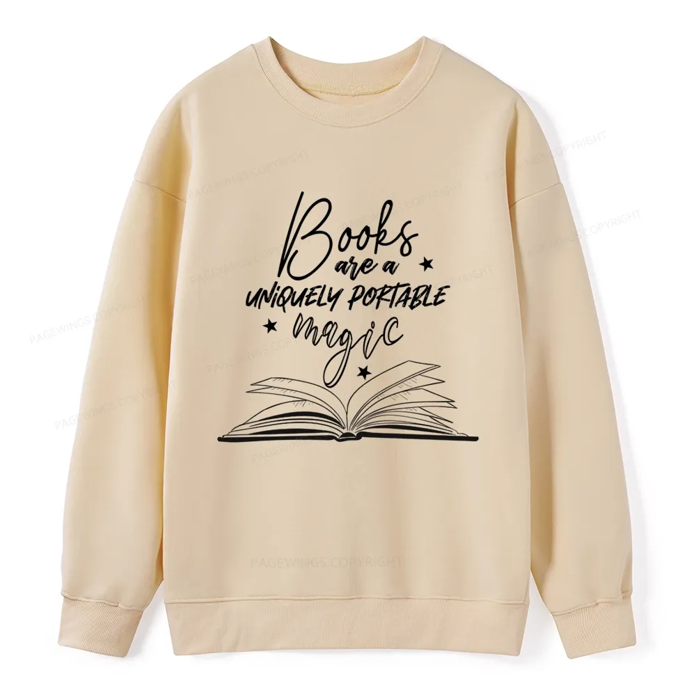 Pagewings Books Are A Uniquely Portable Magic Unisex Classic Sweatshirt