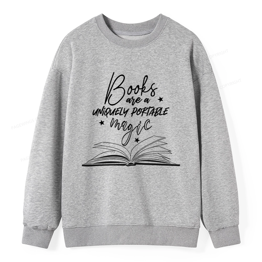 Pagewings Books Are A Uniquely Portable Magic Unisex Classic Sweatshirt