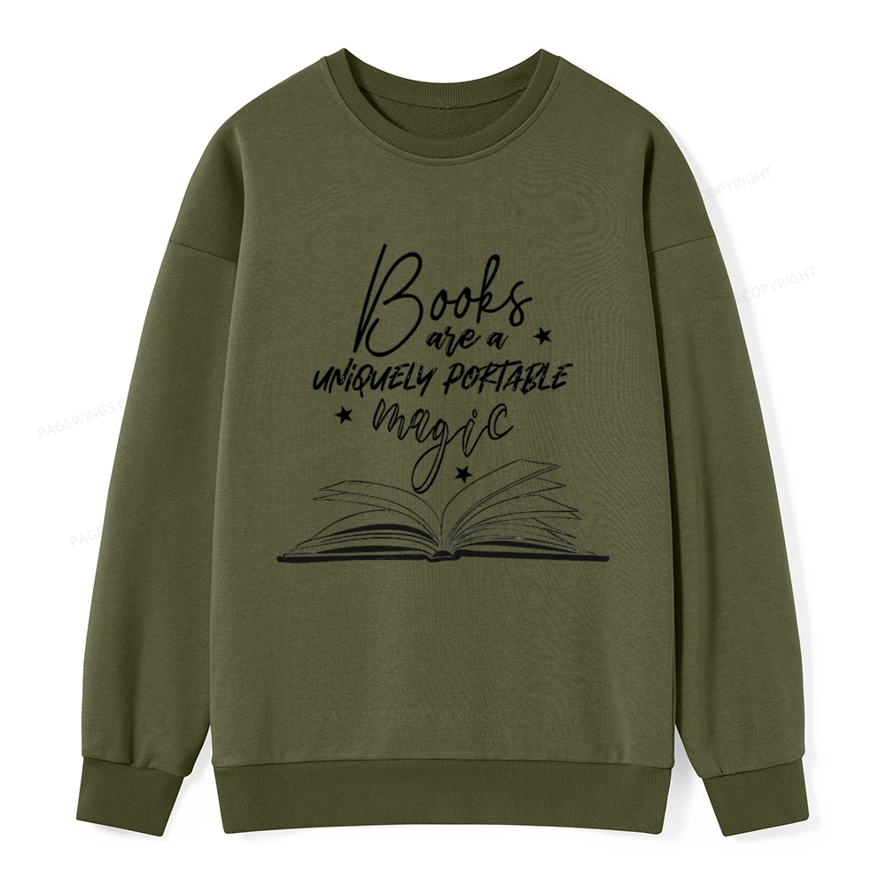 Pagewings Books Are A Uniquely Portable Magic Unisex Classic Sweatshirt