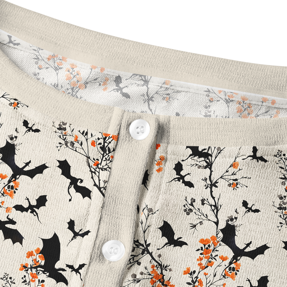Pagewings Book Dragon Crew Neck Cardigan Sweaters