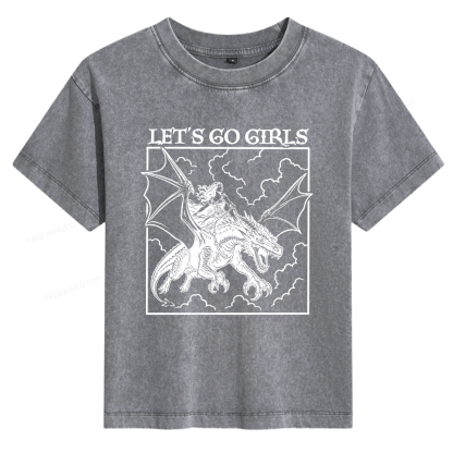Pagewing Let's Go GirlsBookish Women's Washed T-shirt