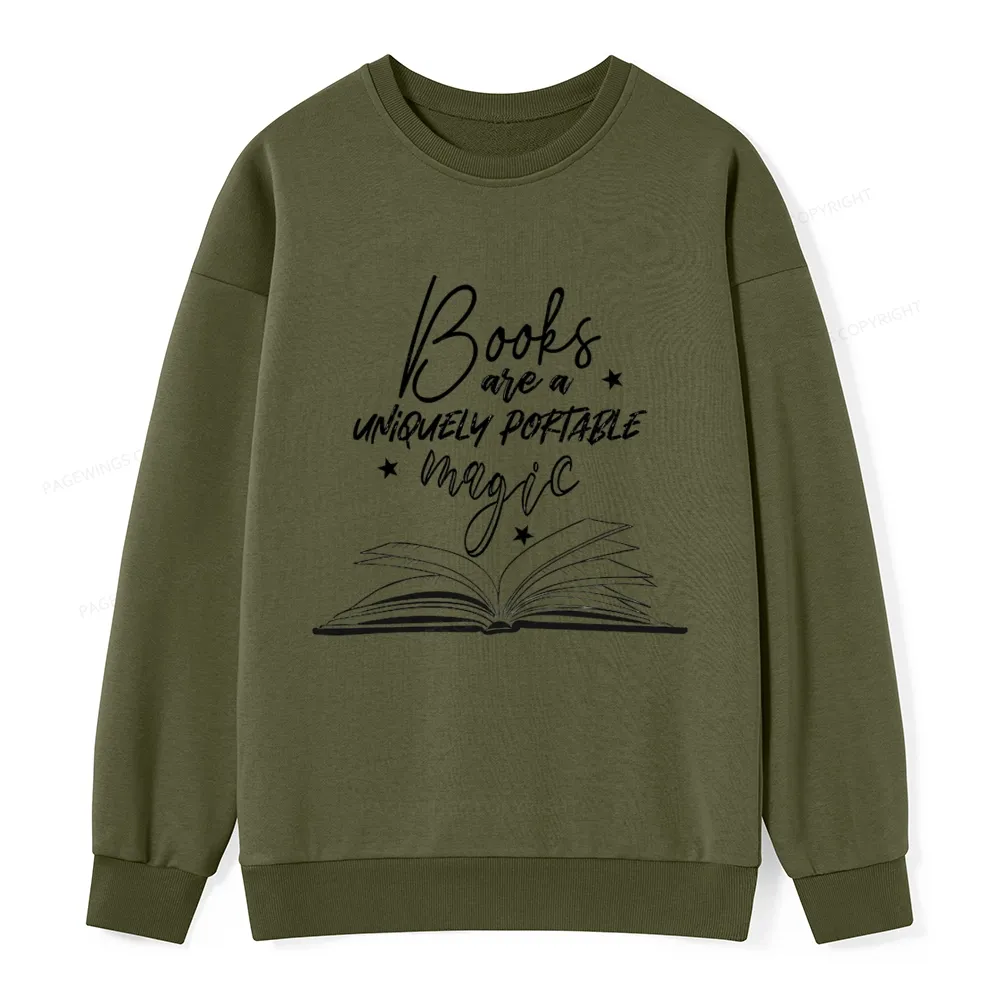 Pagewings Books Are A Uniquely Portable Magic Unisex Classic Sweatshirt